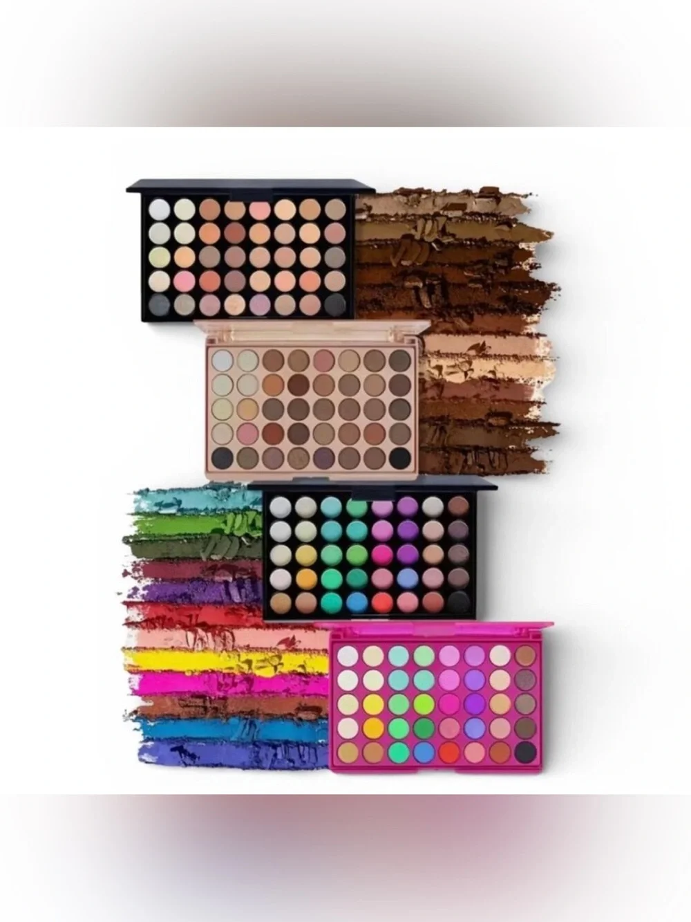40-Color Earth Eyeshadow Palette - Neutral Brown & Peach Shades